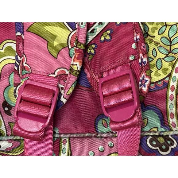Vera Bradley Lighten Up Large Backpack Swirls Paisley Pink Orange - Picture 3 of 13